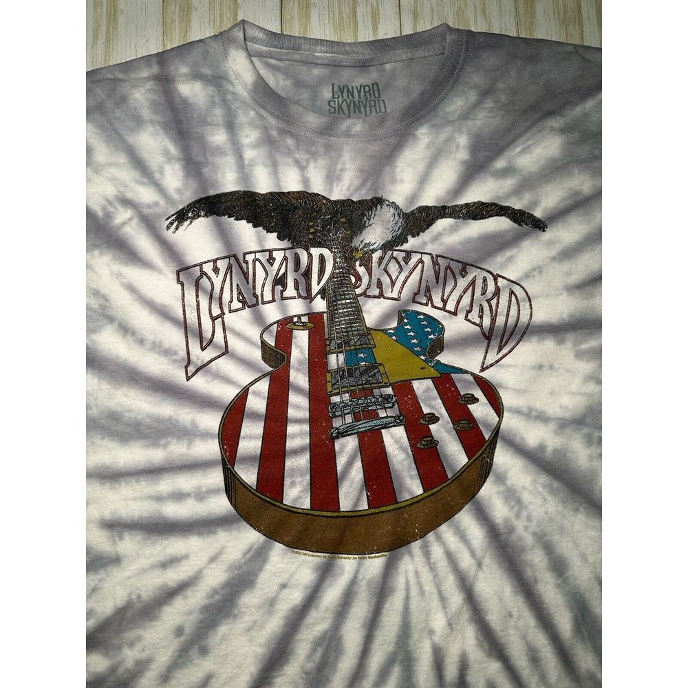 Lynyrd Skynyrd Tie-Dye Band Concert Tour‎ T Shirt Size Large Classic Rock - Picture 2 of 5